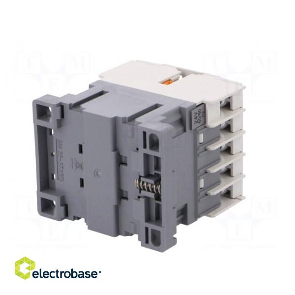 Contactor: 3-pole | NO x3 | Auxiliary contacts: NC | 24VAC | 6A | W: 45mm image 6