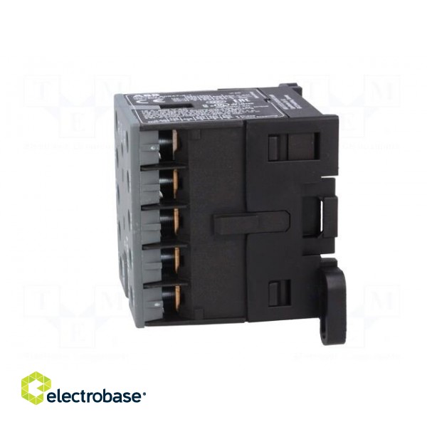 Contactor: 3-pole | NO x3 | Auxiliary contacts: NC | 24VAC | 7A | B7 фото 3