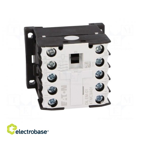 Contactor: 3-pole | NO x3 | Auxiliary contacts: NC | 24VAC | 8.8A | DIN image 9