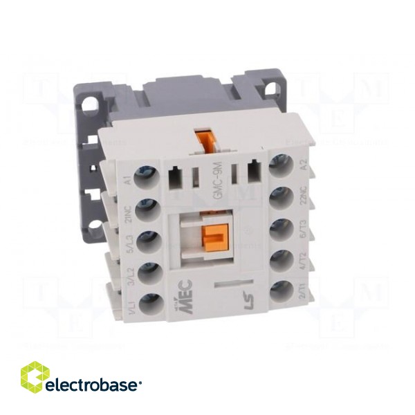 Contactor: 3-pole | NO x3 | Auxiliary contacts: NC | 24VAC | 9A | W: 45mm image 9