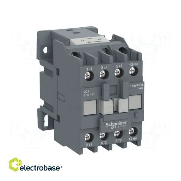 Contactor: 3-pole | NO x3 | Auxiliary contacts: NC | 220VAC | 25A | 690V