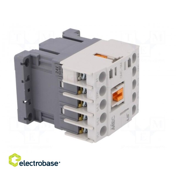 Contactor: 3-pole | NO x3 | Auxiliary contacts: NC | 24VAC | 9A | W: 45mm image 8