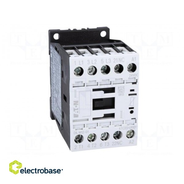 Contactor: 3-pole | NO x3 | Auxiliary contacts: NC | 24VDC | 12A | 690V image 9