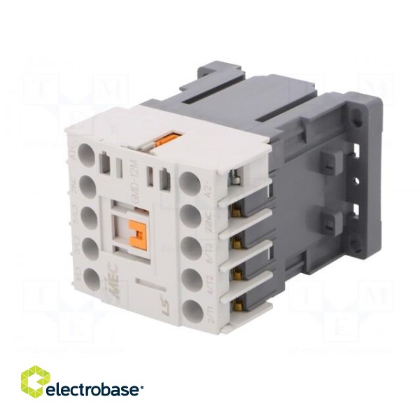 Contactor: 3-pole | NO x3 | Auxiliary contacts: NC | 24VDC | 12A | IP20 paveikslėlis 2