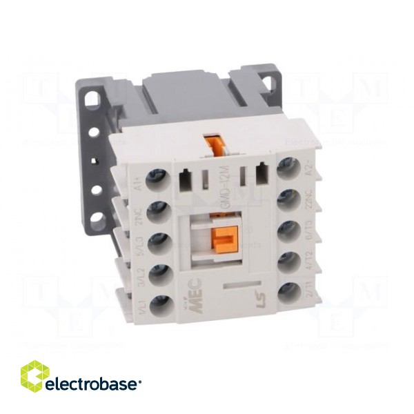 Contactor: 3-pole | NO x3 | Auxiliary contacts: NC | 24VDC | 12A | IP20 image 9