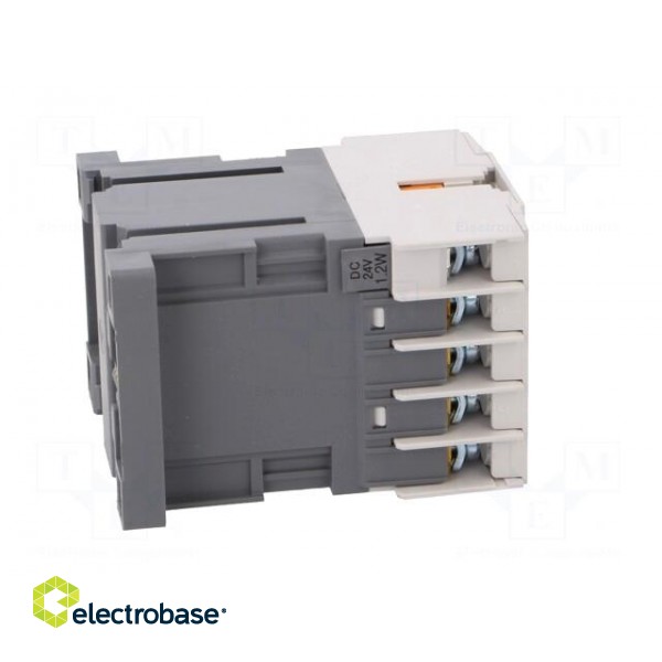 Contactor: 3-pole | NO x3 | Auxiliary contacts: NC | 24VDC | 12A | IP20 image 7