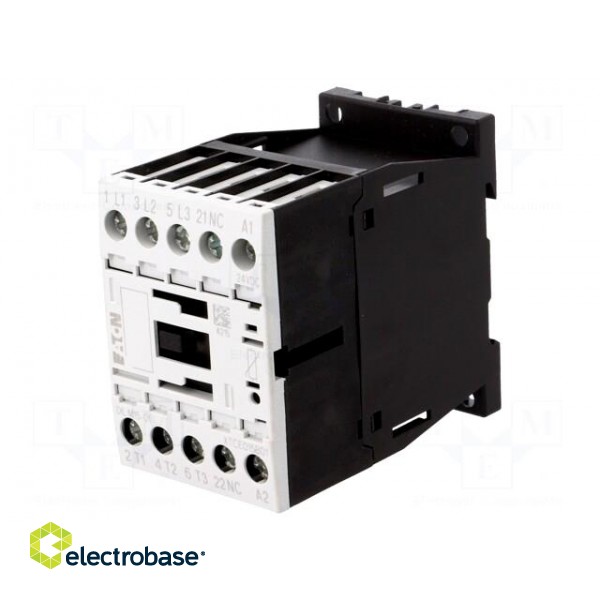 Contactor: 3-pole | NO x3 | Auxiliary contacts: NC | 24VDC | 15A | 690V image 1