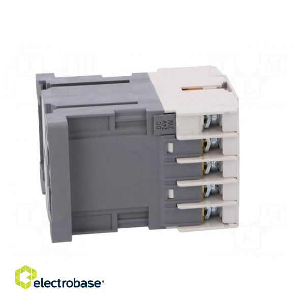 Contactor: 3-pole | NO x3 | Auxiliary contacts: NC | 24VDC | 16A | IP20 image 7