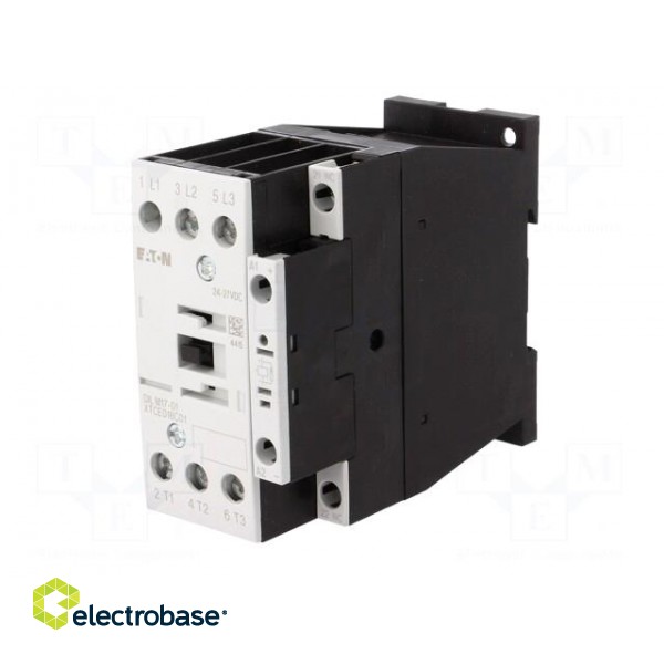 Contactor: 3-pole | NO x3 | Auxiliary contacts: NC | 24VDC | 17A | 690V image 2