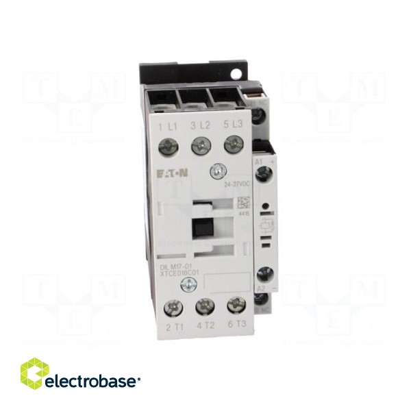 Contactor: 3-pole | NO x3 | Auxiliary contacts: NC | 24VDC | 17A | 690V image 9