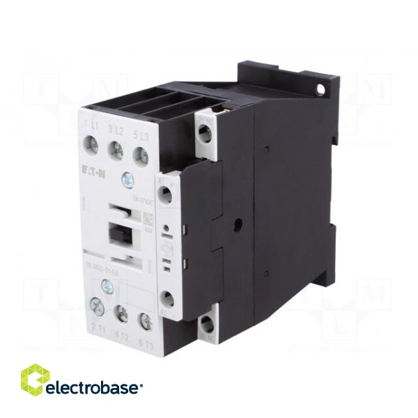 Contactor: 3-pole | NO x3 | Auxiliary contacts: NC | 24VDC | 32A | 690V image 1