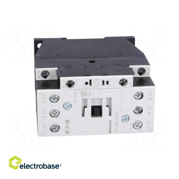 Contactor: 3-pole | NO x3 | Auxiliary contacts: NC | 24VDC | 32A | 690V image 9