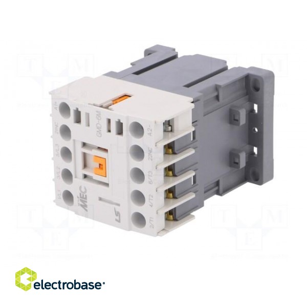 Contactor: 3-pole | NO x3 | Auxiliary contacts: NC | 24VDC | 6A | W: 45mm image 2