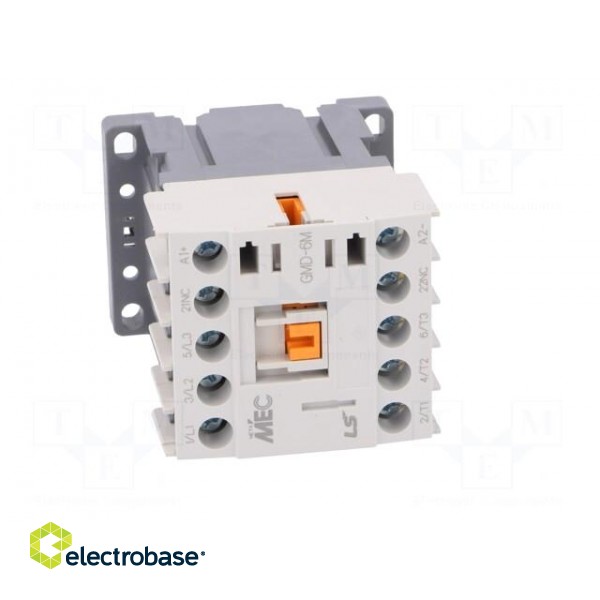 Contactor: 3-pole | NO x3 | Auxiliary contacts: NC | 24VDC | 6A | W: 45mm image 9