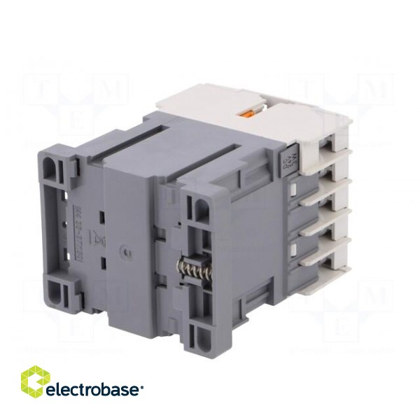 Contactor: 3-pole | NO x3 | Auxiliary contacts: NC | 24VDC | 6A | W: 45mm paveikslėlis 6