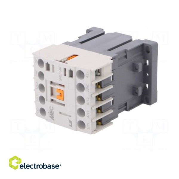 Contactor: 3-pole | NO x3 | Auxiliary contacts: NC | 24VDC | 9A | W: 45mm фото 2