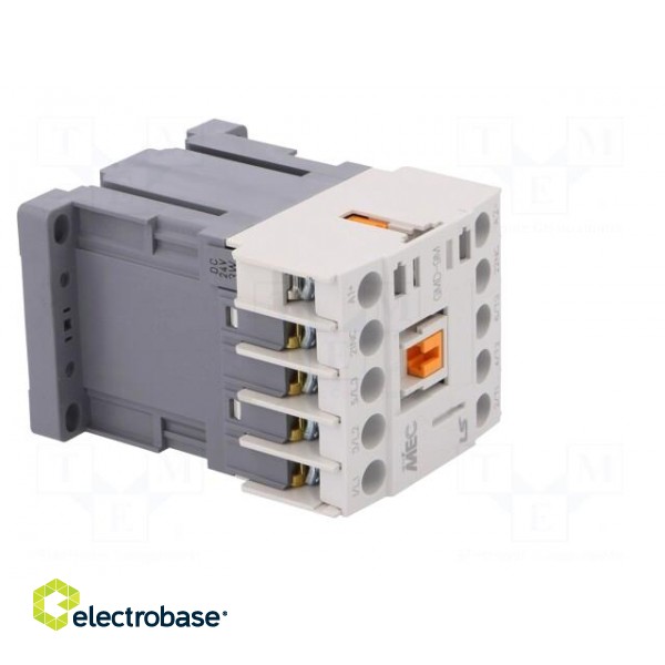 Contactor: 3-pole | NO x3 | Auxiliary contacts: NC | 24VDC | 9A | W: 45mm image 8