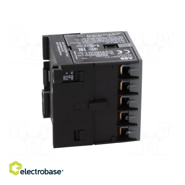 Contactor: 3-pole | NO x3 | Auxiliary contacts: NC | 380÷415VAC | 7A image 7