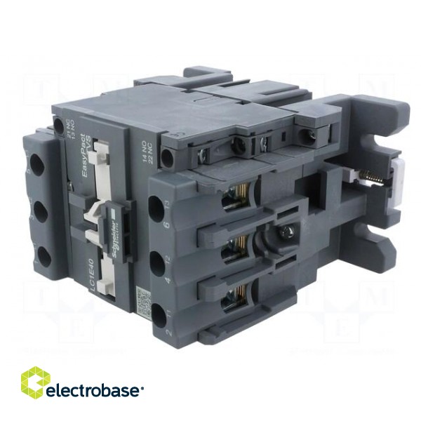 Contactor: 3-pole | NO x3 | Auxiliary contacts: NC + NO | 230VAC | 40A image 3