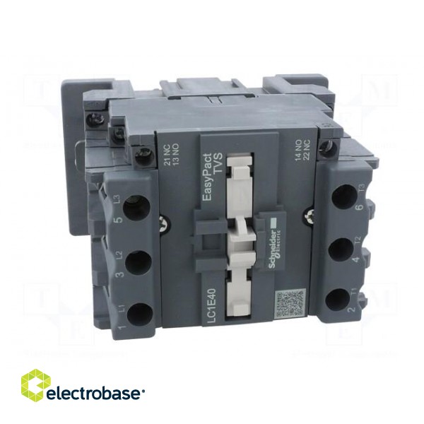 Contactor: 3-pole | NO x3 | Auxiliary contacts: NC + NO | 230VAC | 40A image 2