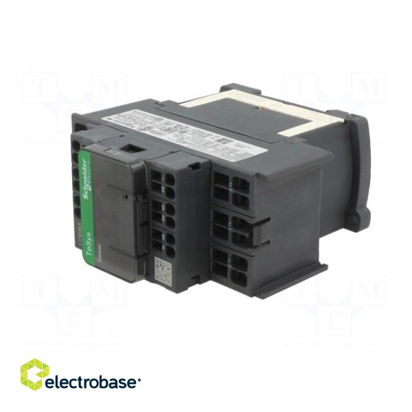 Contactor: 3-pole | NO x3 | Auxiliary contacts: NC + NO | 24VDC | 18A image 2