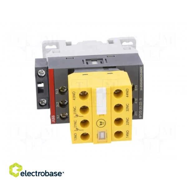 Contactor: 3-pole | NO x3 | Auxiliary contacts: NC x2,NO x2 | 12A image 9