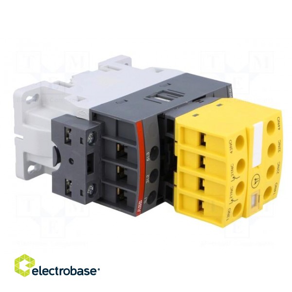 Contactor: 3-pole | NO x3 | Auxiliary contacts: NC x2,NO x2 | 18A image 8