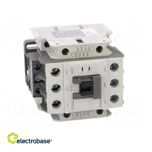 Contactor: 3-pole | NO x3 | Auxiliary contacts: NC x2,NO x2 | 230VAC image 9