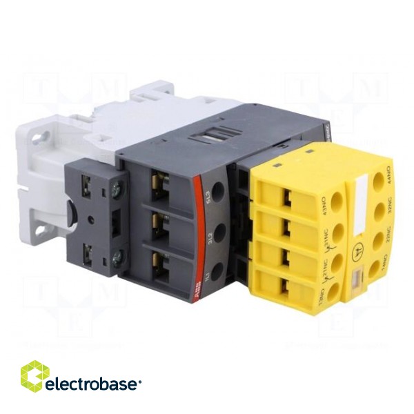 Contactor: 3-pole | NO x3 | Auxiliary contacts: NC x2,NO x2 | 26A image 8