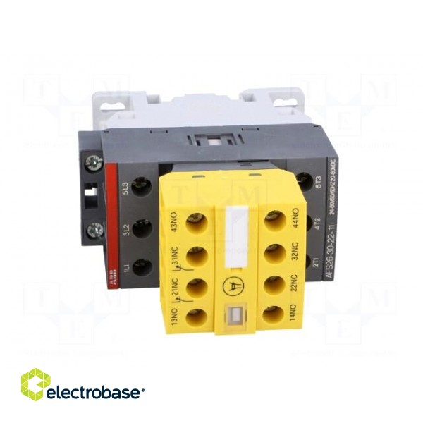 Contactor: 3-pole | NO x3 | Auxiliary contacts: NC x2,NO x2 | 26A image 9