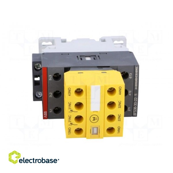 Contactor: 3-pole | NO x3 | Auxiliary contacts: NC x2,NO x2 | 38A image 9