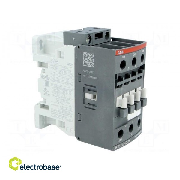 Contactor: 3-pole | NO x3 | Auxiliary contacts: NO | 26A | AF | -25÷60°C image 8
