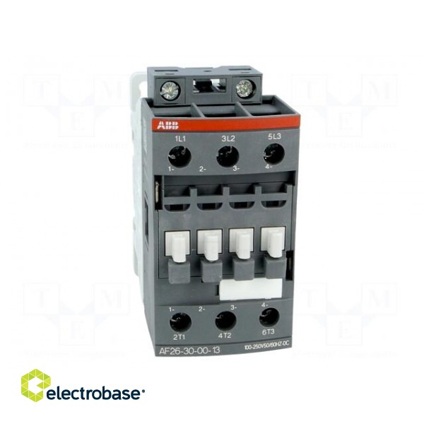 Contactor: 3-pole | NO x3 | Auxiliary contacts: NO | 26A | AF | -25÷60°C image 9