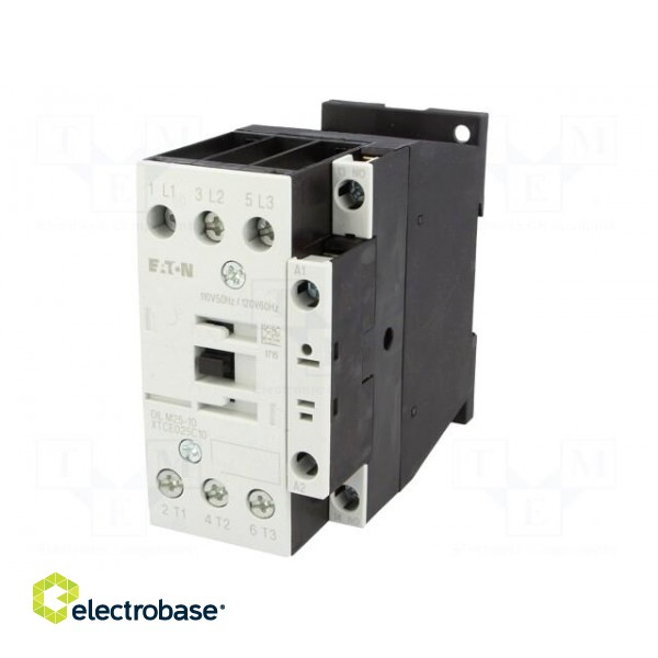 Contactor: 3-pole | NO x3 | Auxiliary contacts: NO | 110VAC | 25A image 2