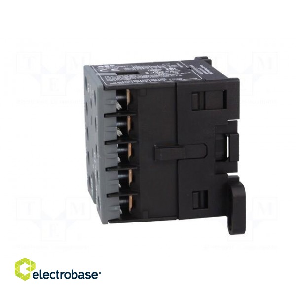Contactor: 3-pole | NO x3 | Auxiliary contacts: NO | 12VDC | 6A | BC6 image 3