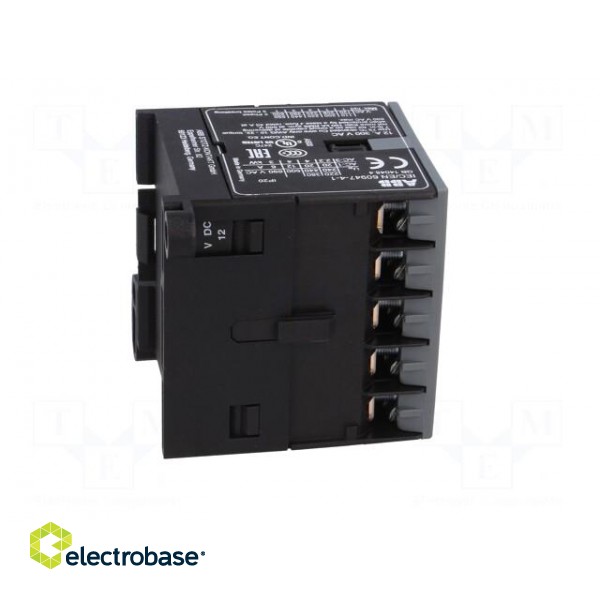 Contactor: 3-pole | NO x3 | Auxiliary contacts: NO | 12VDC | 6A | BC6 image 7