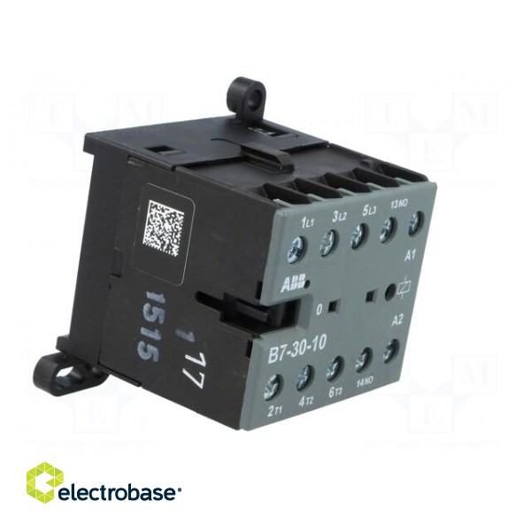 Contactor: 3-pole | NO x3 | Auxiliary contacts: NO | 220÷240VAC | 7A image 8