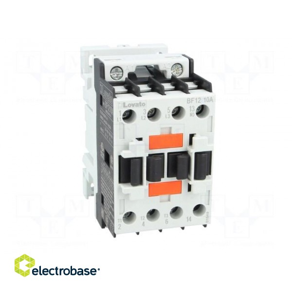 Contactor: 3-pole | NO x3 | Auxiliary contacts: NO | 230VAC | 12A | DIN image 9