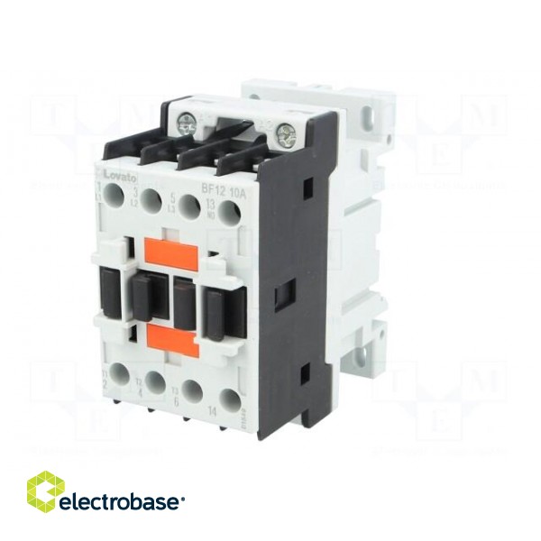 Contactor: 3-pole | NO x3 | Auxiliary contacts: NO | 230VAC | 12A | DIN image 2