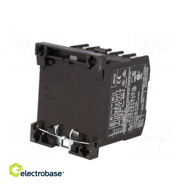 Contactor: 3-pole | NO x3 | Auxiliary contacts: NO | 230VAC | 12A | DIN фото 6