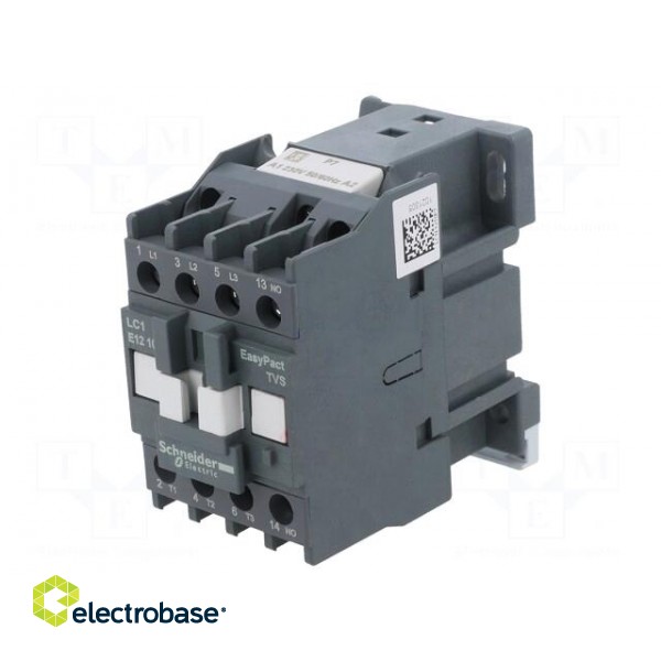 Contactor: 3-pole | NO x3 | Auxiliary contacts: NO | 230VAC | 12A | 690V фото 1