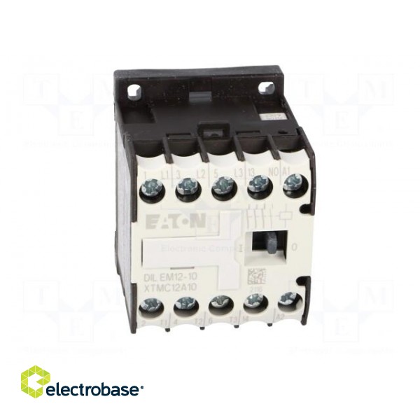 Contactor: 3-pole | NO x3 | Auxiliary contacts: NO | 230VAC | 12A | DIN фото 9