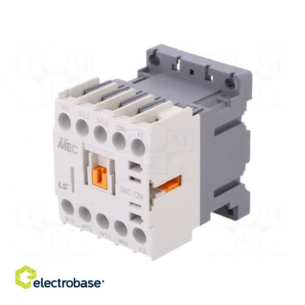 Contactor: 3-pole | NO x3 | Auxiliary contacts: NO | 230VAC | 12A | IP20 image 1