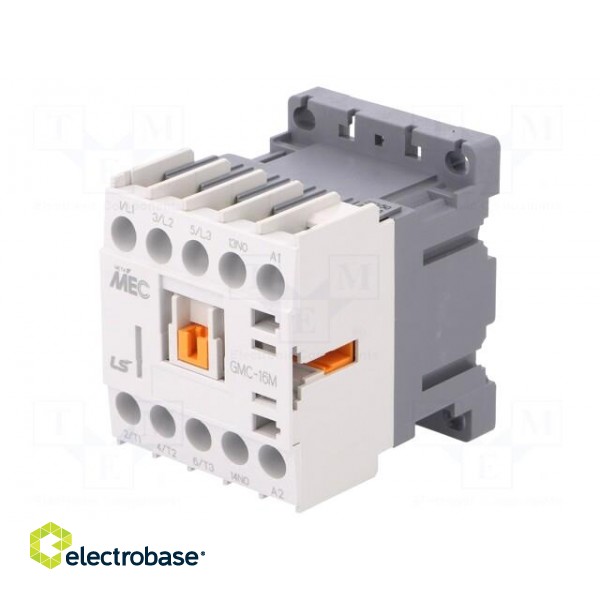 Contactor: 3-pole | NO x3 | Auxiliary contacts: NO | 230VAC | 16A | IP20 image 1