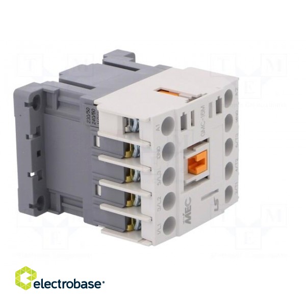 Contactor: 3-pole | NO x3 | Auxiliary contacts: NO | 230VAC | 16A | IP20 image 8