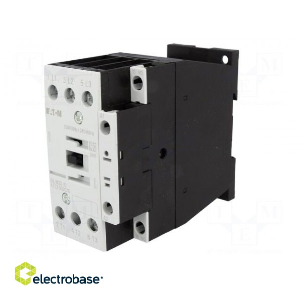 Contactor: 3-pole | NO x3 | Auxiliary contacts: NO | 230VAC | 32A | 690V image 2