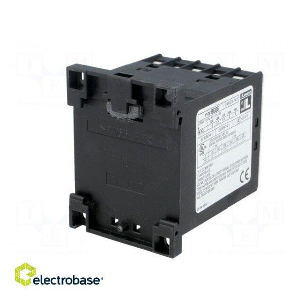 Contactor: 3-pole | NO x3 | Auxiliary contacts: NO | 230VAC | 6A | DIN image 6