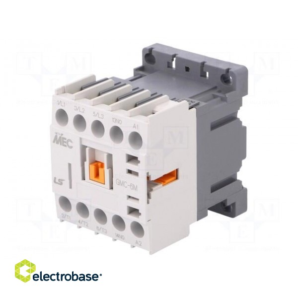 Contactor: 3-pole | NO x3 | Auxiliary contacts: NO | 230VAC | 6A | IP20 image 1