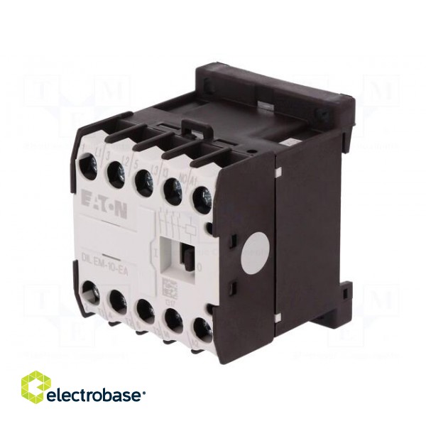 Contactor: 3-pole | NO x3 | Auxiliary contacts: NO | 230VAC | 8.8A | DIN image 1