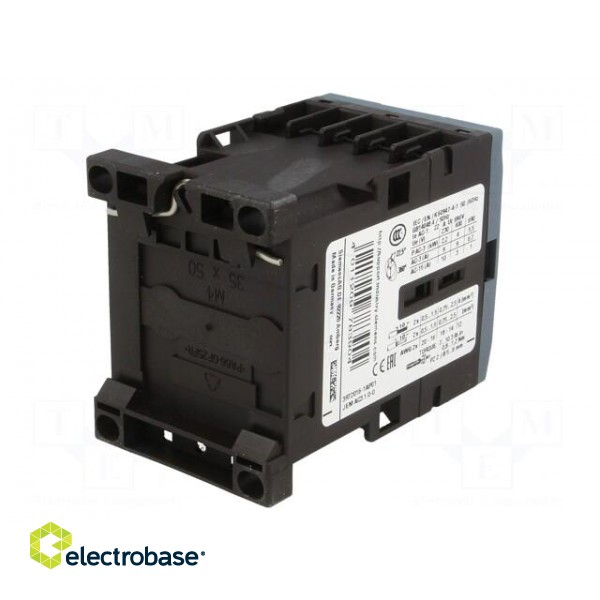 Contactor: 3-pole | NO x3 | Auxiliary contacts: NO | 230VAC | 9A | 3RT20 image 6